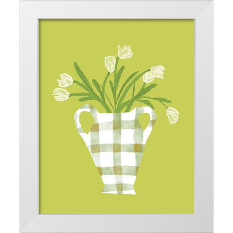 The Daily Tulip II White Modern Wood Framed Art Print by Sizemore, Natalie