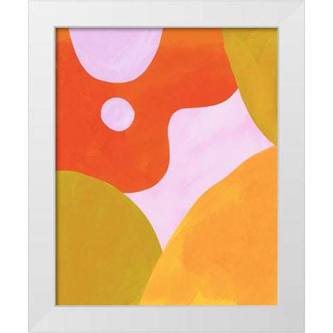 Tilting Planet I White Modern Wood Framed Art Print by Sizemore, Natalie