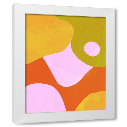 Tilting Planet II White Modern Wood Framed Art Print by Sizemore, Natalie