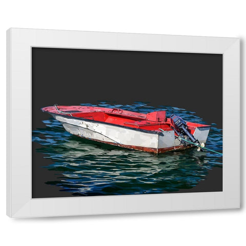 Boat Study I White Modern Wood Framed Art Print by Kalina, Emily