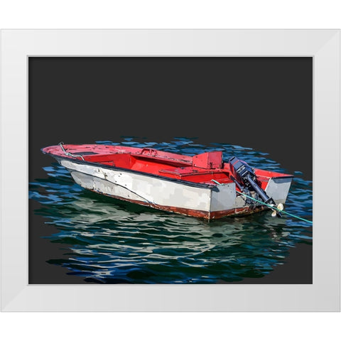 Boat Study I White Modern Wood Framed Art Print by Kalina, Emily