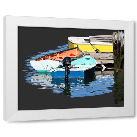 Boat Study II White Modern Wood Framed Art Print by Kalina, Emily