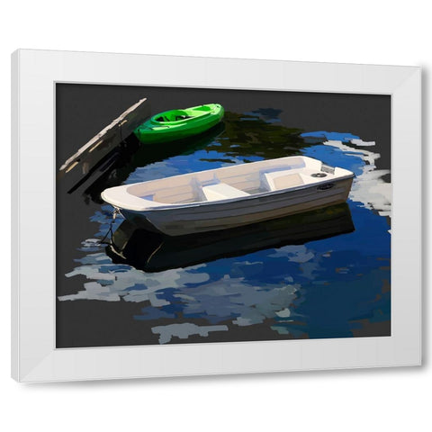 Boat Study III White Modern Wood Framed Art Print by Kalina, Emily