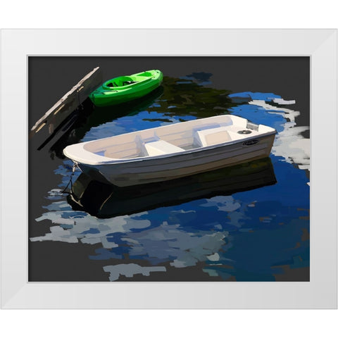 Boat Study III White Modern Wood Framed Art Print by Kalina, Emily