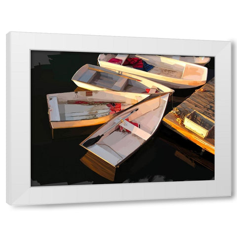 Boat Study IV White Modern Wood Framed Art Print by Kalina, Emily