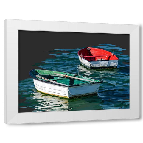 Boat Study V White Modern Wood Framed Art Print by Kalina, Emily