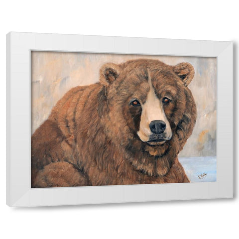 Close Enough White Modern Wood Framed Art Print by Winkler, Kathy