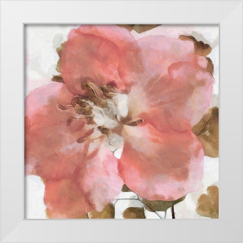 Delicateness I White Modern Wood Framed Art Print by Saunders, Alonzo