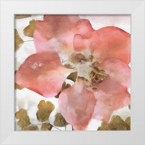 Delicateness II White Modern Wood Framed Art Print by Saunders, Alonzo