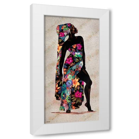 Her Beauty I White Modern Wood Framed Art Print by Saunders, Alonzo