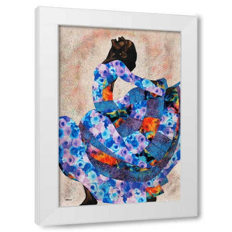 Her Beauty II White Modern Wood Framed Art Print by Saunders, Alonzo