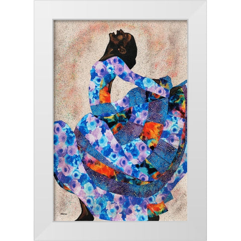 Her Beauty II White Modern Wood Framed Art Print by Saunders, Alonzo