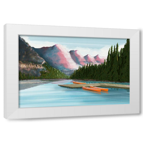 Canada I White Modern Wood Framed Art Print by Arctic Frame