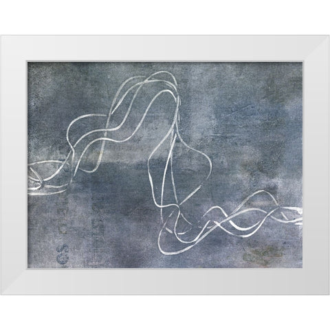 Organic Lining I White Modern Wood Framed Art Print by Haase, Andrea