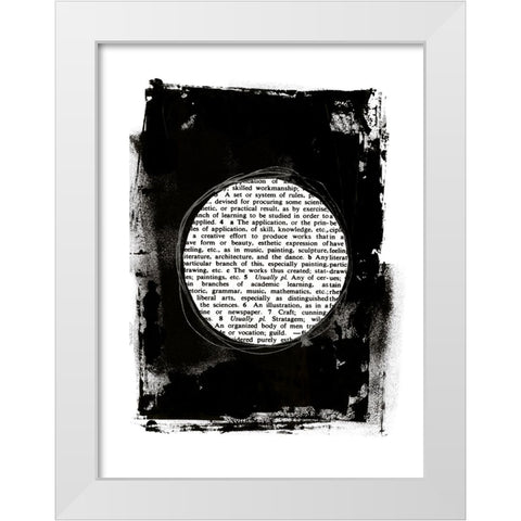 Collected Knowledge II White Modern Wood Framed Art Print by Haase, Andrea