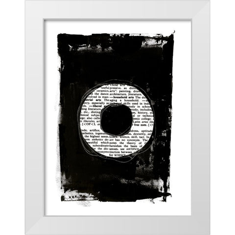 Collected Knowledge III White Modern Wood Framed Art Print by Haase, Andrea