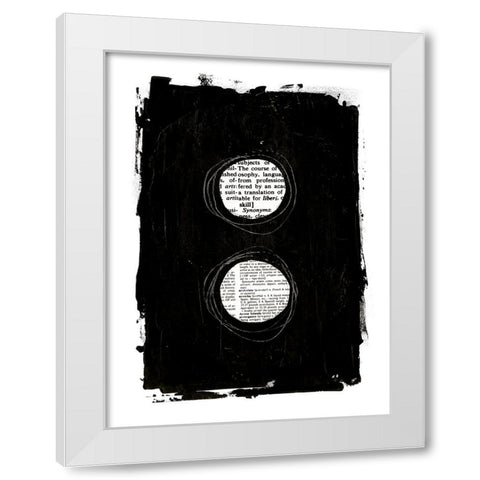 Collected Knowledge IV White Modern Wood Framed Art Print by Haase, Andrea