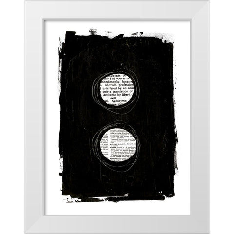 Collected Knowledge IV White Modern Wood Framed Art Print by Haase, Andrea