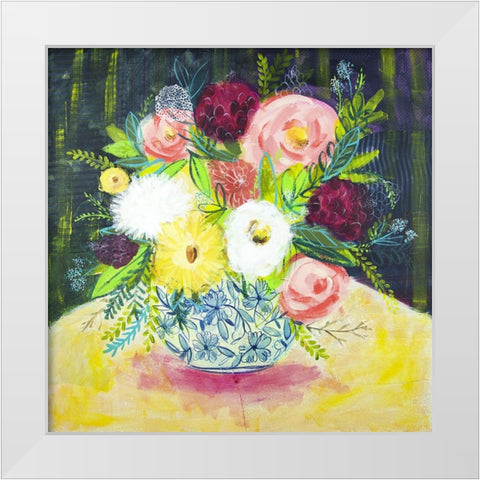 Poetic Arrangement III White Modern Wood Framed Art Print by Hampe, Shelley