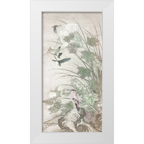 Chinoiserie Panel I White Modern Wood Framed Art Print by Hunziker, Steve