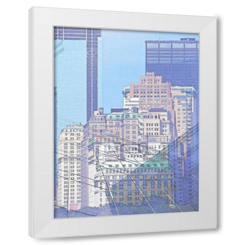 Cityworks II White Modern Wood Framed Art Print by Hunziker, Steve