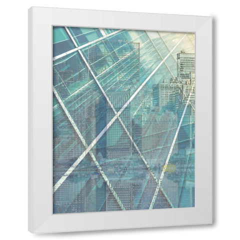 Cityworks III White Modern Wood Framed Art Print by Hunziker, Steve