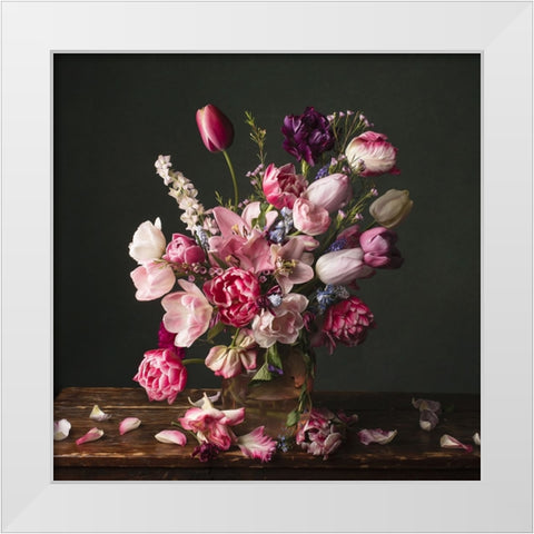Spring Has Come  II White Modern Wood Framed Art Print by McLean, Leah