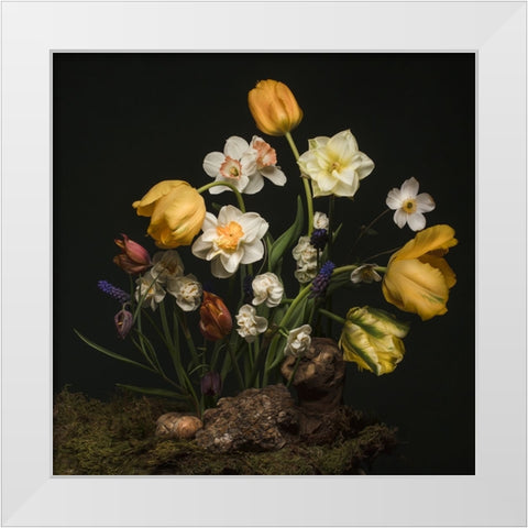 Sunny Spring Bounty  II White Modern Wood Framed Art Print by McLean, Leah