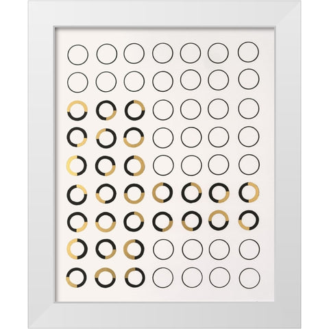 Minor Arc I White Modern Wood Framed Art Print by Lam, Vanna