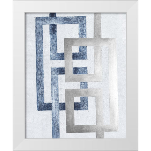 Transversal I White Modern Wood Framed Art Print by Lam, Vanna