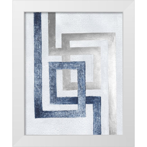 Transversal II White Modern Wood Framed Art Print by Lam, Vanna