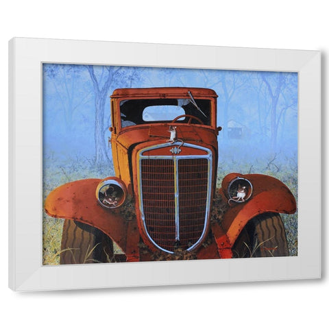 See No Evil Hear No Evil Squeak No Evil White Modern Wood Framed Art Print by Courtney, Richard