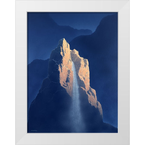 Solitude Mountain I White Modern Wood Framed Art Print by Courtney, Richard