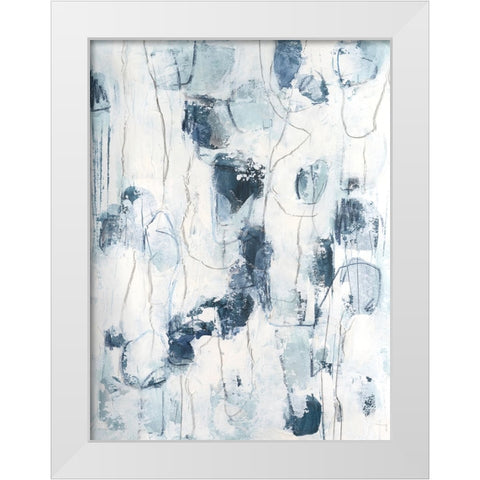 Sea Silk I White Modern Wood Framed Art Print by Vess, June Erica
