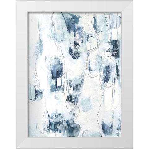 Sea Silk IV White Modern Wood Framed Art Print by Vess, June Erica