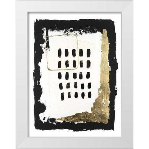 Gold Junction I White Modern Wood Framed Art Print by Willett, Michael