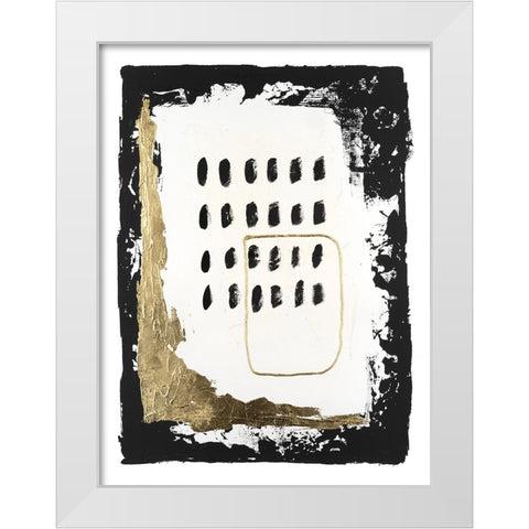 Gold Junction II White Modern Wood Framed Art Print by Willett, Michael