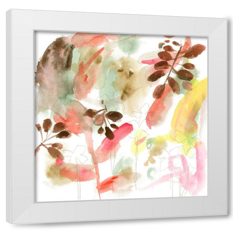 Early Morning Glory III White Modern Wood Framed Art Print by Wang, Melissa