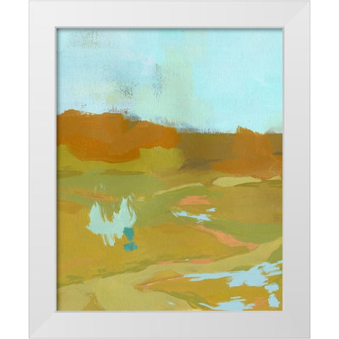 Folk Hills II White Modern Wood Framed Art Print by Green, Jacob
