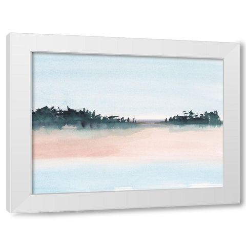 Untouched Sands II White Modern Wood Framed Art Print by Harper, Ethan