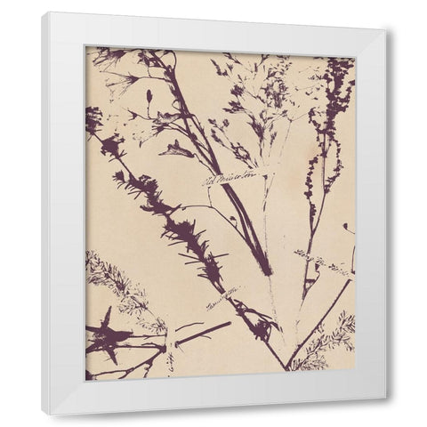 Pressed Silhouette I White Modern Wood Framed Art Print by Warren, Annie