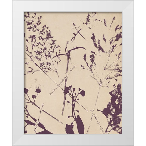 Pressed Silhouette II White Modern Wood Framed Art Print by Warren, Annie