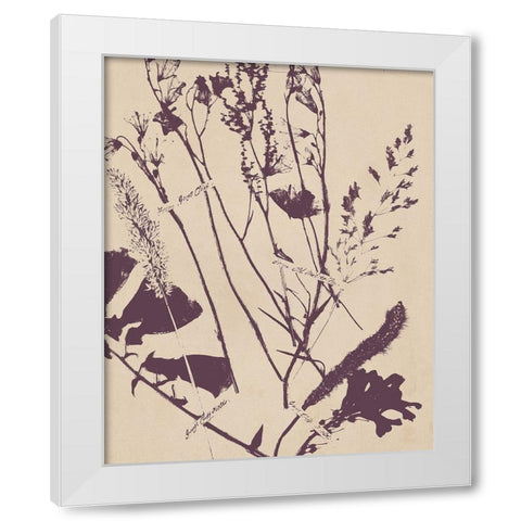 Pressed Silhouette IV White Modern Wood Framed Art Print by Warren, Annie