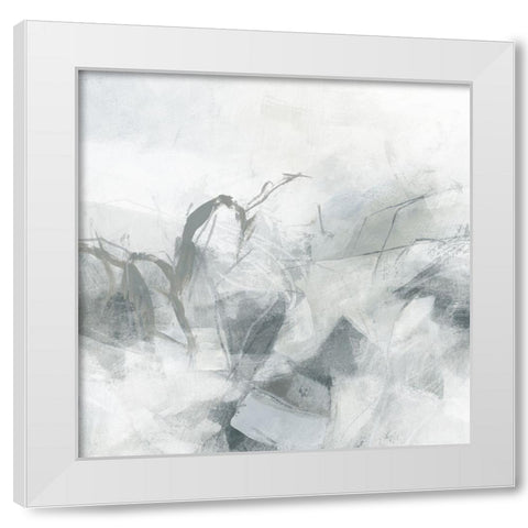 Stone Mist I White Modern Wood Framed Art Print by Vess, June Erica