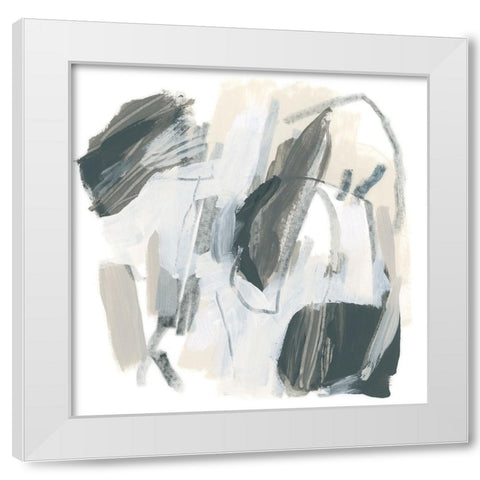 Neutral Capacity II White Modern Wood Framed Art Print by Vess, June Erica