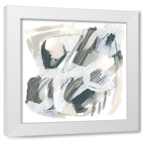 Neutral Capacity III White Modern Wood Framed Art Print by Vess, June Erica