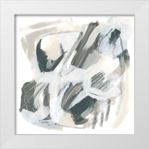 Neutral Capacity III White Modern Wood Framed Art Print by Vess, June Erica