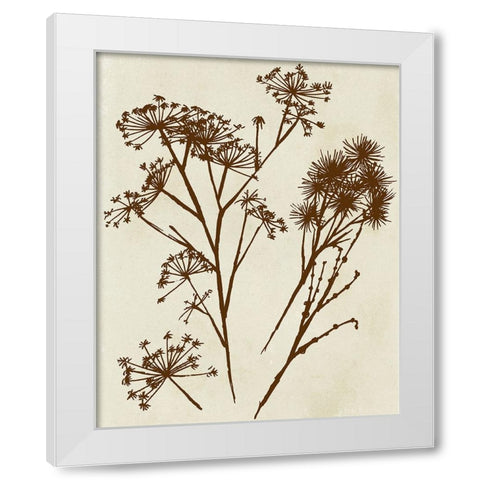 Spray Silhouettes II White Modern Wood Framed Art Print by Vision Studio