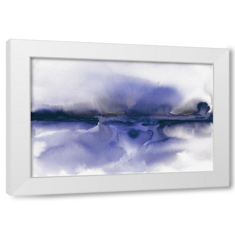 A September Morning White Modern Wood Framed Art Print by Haase, Andrea