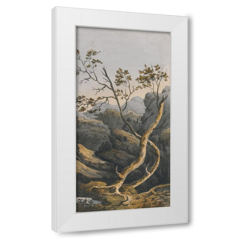 Chinese Landscape I White Modern Wood Framed Art Print by Haase, Andrea
